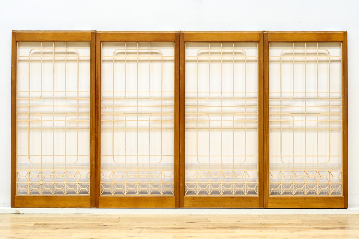 香図と幾何学の装飾で雅な面持ちの書院　EZ2828　在庫4枚