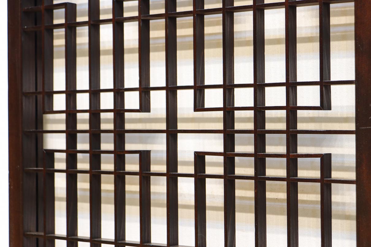 稀少サイズ‼︎ 香図と角麻組子で格調ある雰囲気纏う書院　EZ2829　在庫2枚