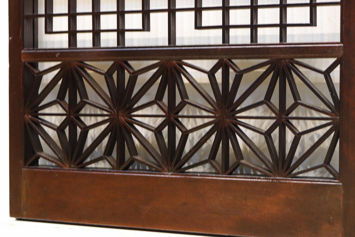 稀少サイズ‼︎ 香図と角麻組子で格調ある雰囲気纏う書院　EZ2829　在庫2枚