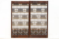 稀少サイズ‼︎ 香図と角麻組子で格調ある雰囲気纏う書院　EZ2829　在庫2枚