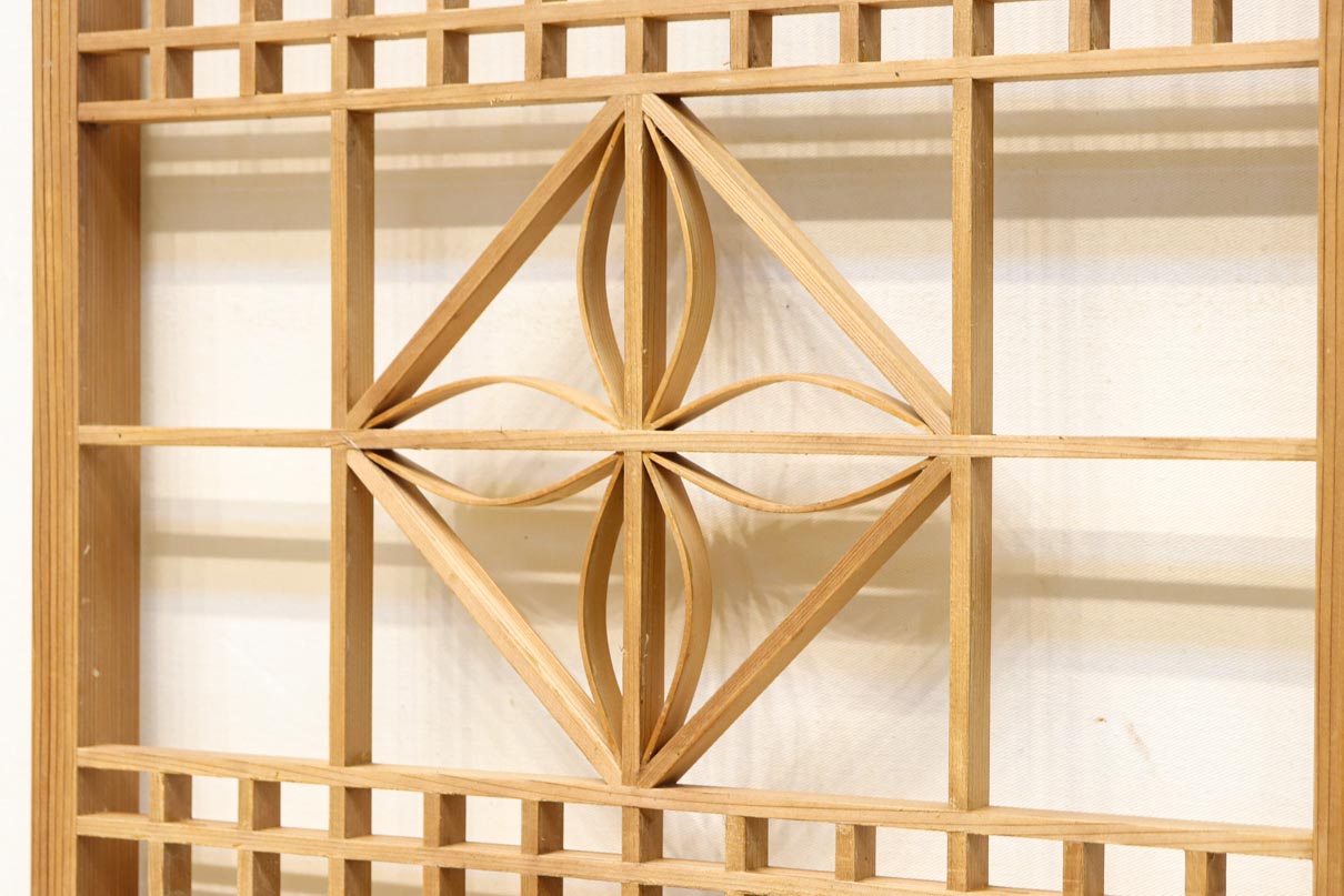 七宝アレンジ組子細工で凛とした面持ちの書院　EZ2830　在庫2枚