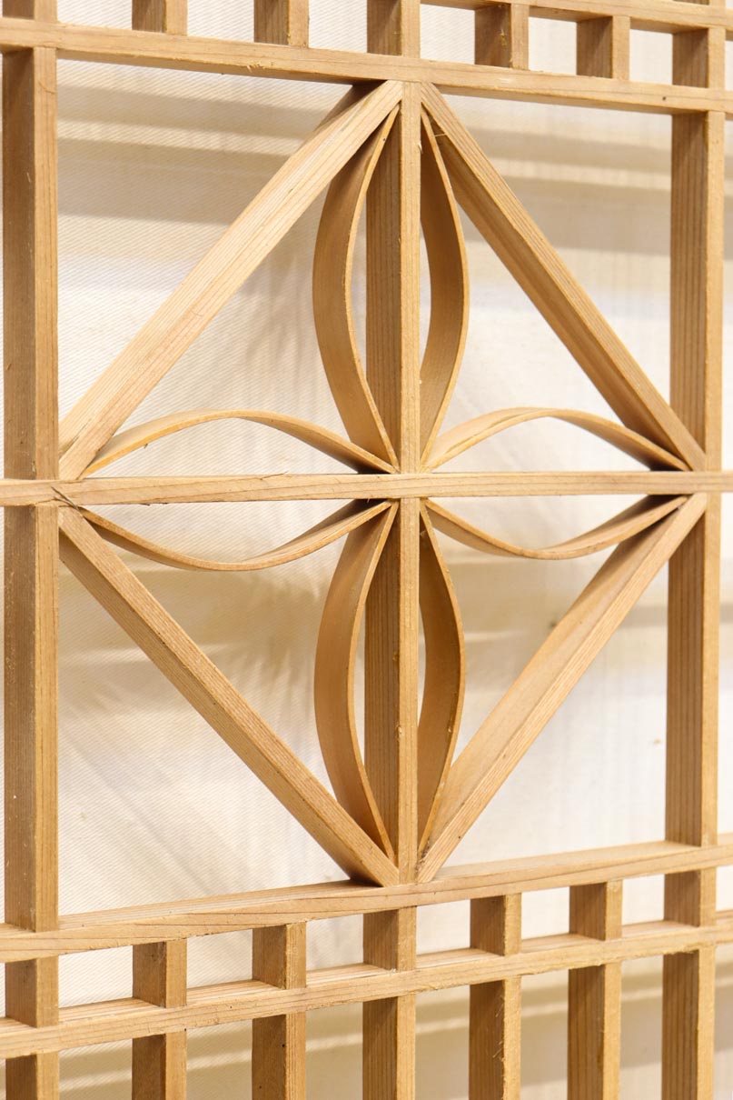 七宝アレンジ組子細工で凛とした面持ちの書院　EZ2830　在庫2枚