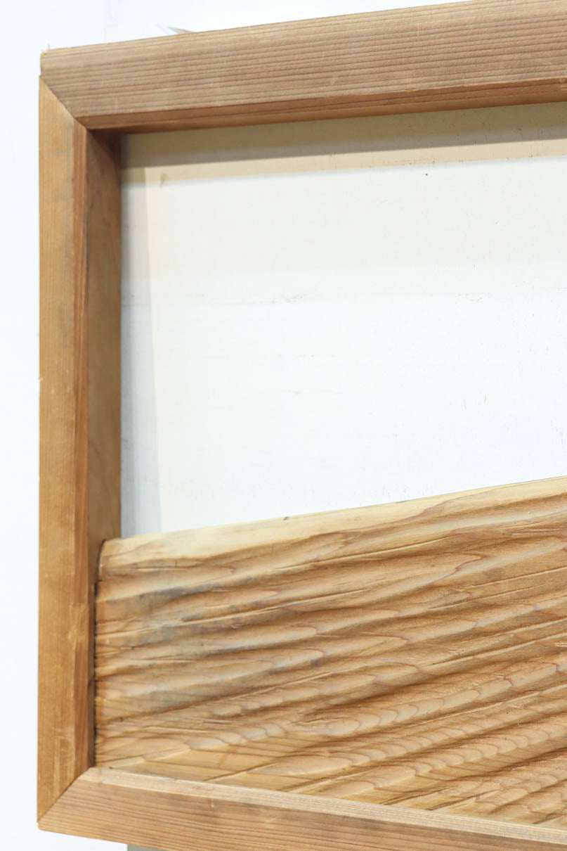 雄大で美しい富士の姿を描いた壮観な欄間　EZ2832　在庫1枚