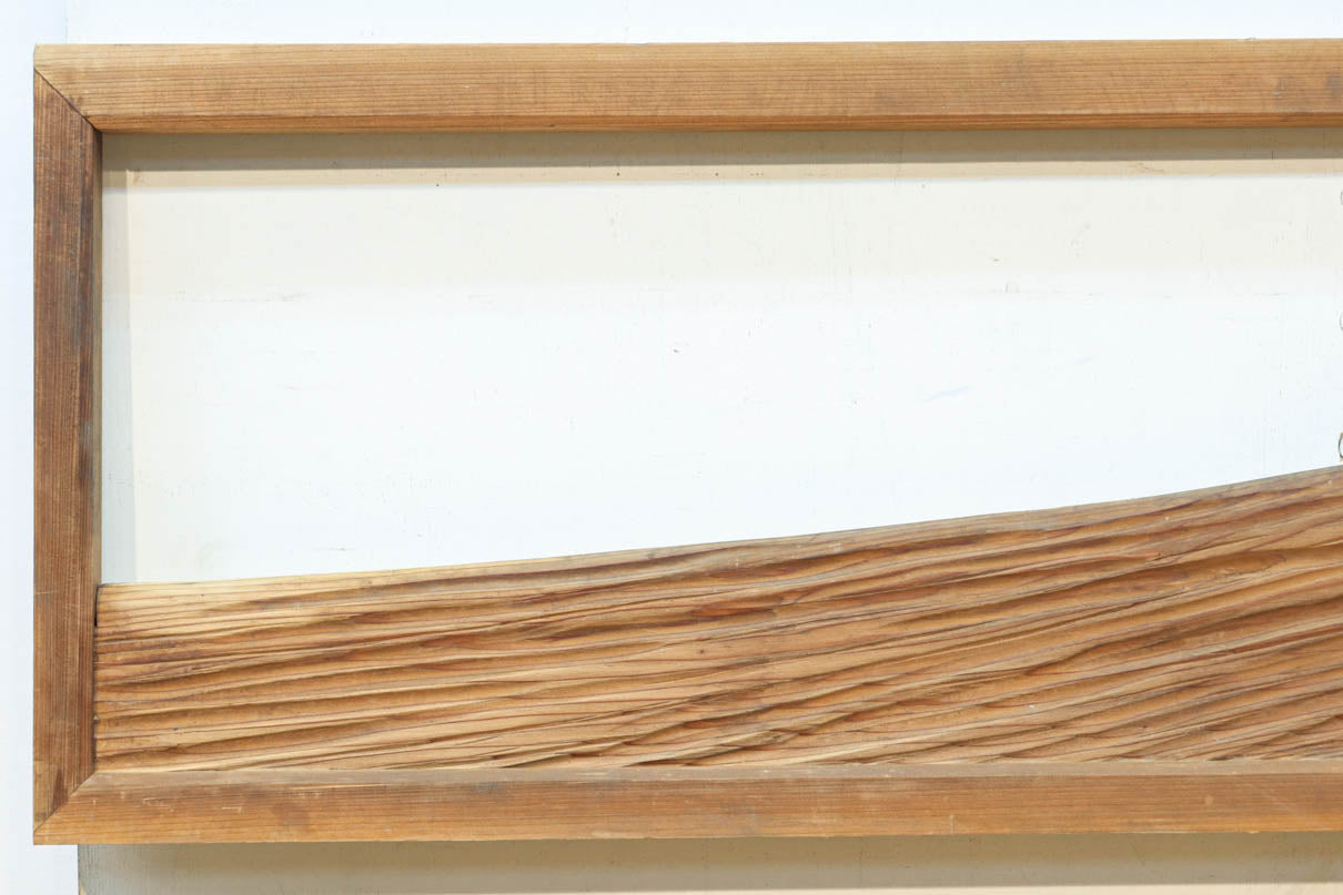 雄大で美しい富士の姿を描いた壮観な欄間　EZ2832　在庫1枚