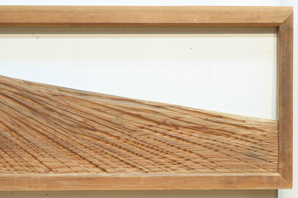 雄大で美しい富士の姿を描いた壮観な欄間　EZ2832　在庫1枚