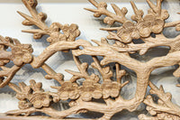 華やかに飾り立てられた梅竹の見応えある欄間　EZ2835ab　在庫(a:1 b:1)枚