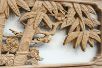 華やかに飾り立てられた梅竹の見応えある欄間　EZ2835ab　在庫(a:1 b:1)枚