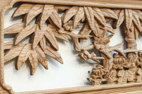 華やかに飾り立てられた梅竹の見応えある欄間　EZ2835ab　在庫(a:1 b:1)枚