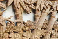 華やかに飾り立てられた梅竹の見応えある欄間　EZ2835ab　在庫(a:1 b:1)枚