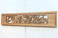 華やかに飾り立てられた梅竹の見応えある欄間　EZ2835ab　在庫(a:1 b:1)枚