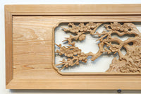 華やかに飾り立てられた梅竹の見応えある欄間　EZ2835ab　在庫(a:1 b:1)枚