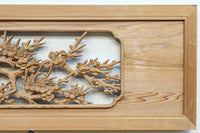 華やかに飾り立てられた梅竹の見応えある欄間　EZ2835ab　在庫(a:1 b:1)枚