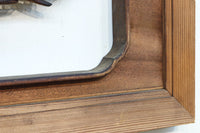 味わい深い木地の色彩に松竹梅を描く風情ある深彫彫刻欄間　EZ2836ab　在庫(a:1 b:1)枚