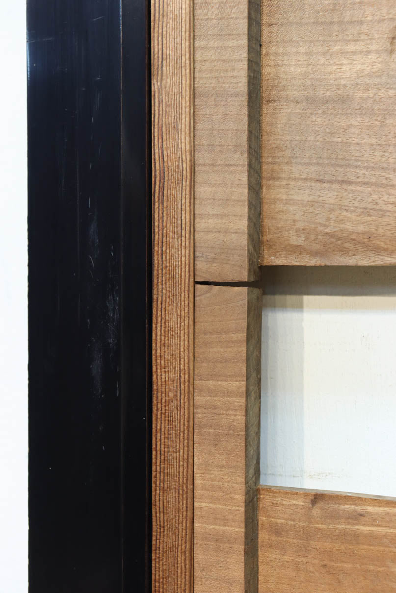 鴈(ガン)が戯れたり飛び立っていく姿を描いた仄々とした彫刻欄間　EZ2838ab　在庫2枚一組