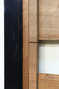 鴈(ガン)が戯れたり飛び立っていく姿を描いた仄々とした彫刻欄間　EZ2838ab　在庫2枚一組