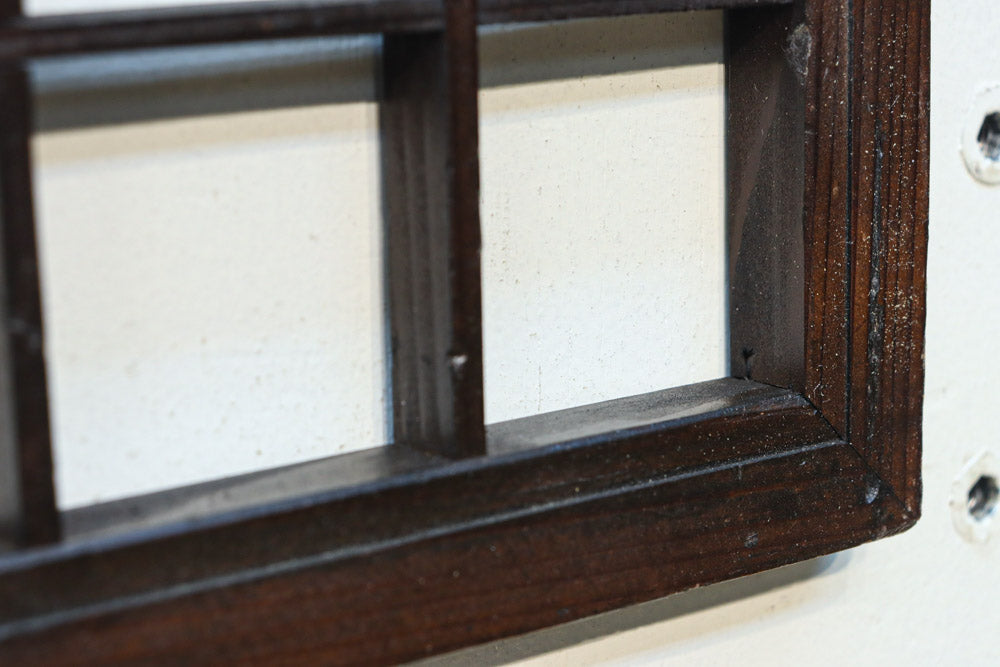 幅2608ミリ!! 升格子に角麻の葉組子が散りばめられた長尺欄間素材　EZ2844　在庫1枚