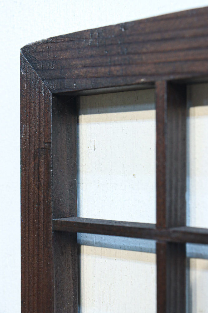 幅2608ミリ!! 升格子に角麻の葉組子が散りばめられた長尺欄間素材　EZ2844　在庫1枚