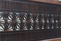 角麻組子で和の趣き溢れる縦繁欄間　EZ2845ab　在庫(a:1 b:1)枚