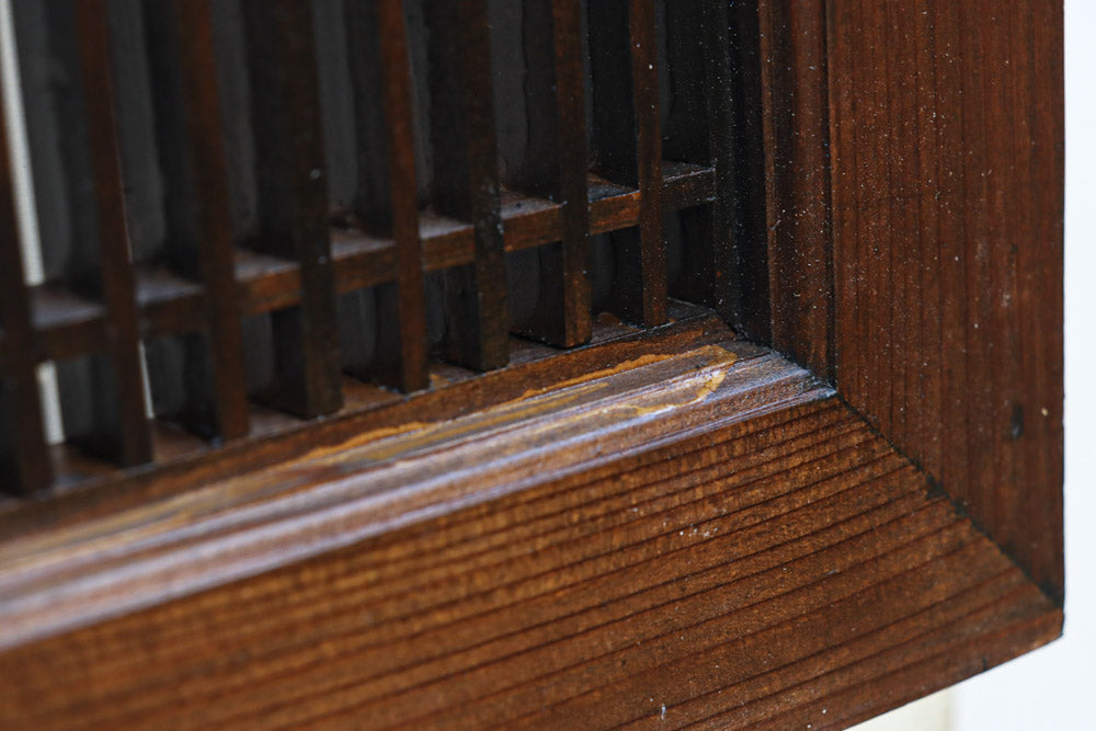 角麻組子で和の趣き溢れる縦繁欄間　EZ2845ab　在庫(a:1 b:1)枚