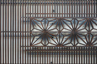 角麻組子で和の趣き溢れる縦繁欄間　EZ2845ab　在庫(a:1 b:1)枚