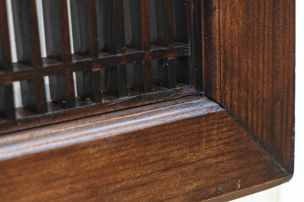 角麻組子で和の趣き溢れる縦繁欄間　EZ2845ab　在庫(a:1 b:1)枚