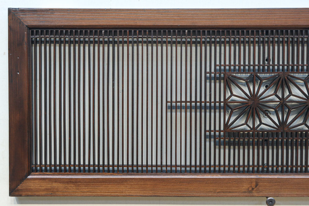 角麻組子で和の趣き溢れる縦繁欄間　EZ2845ab　在庫(a:1 b:1)枚