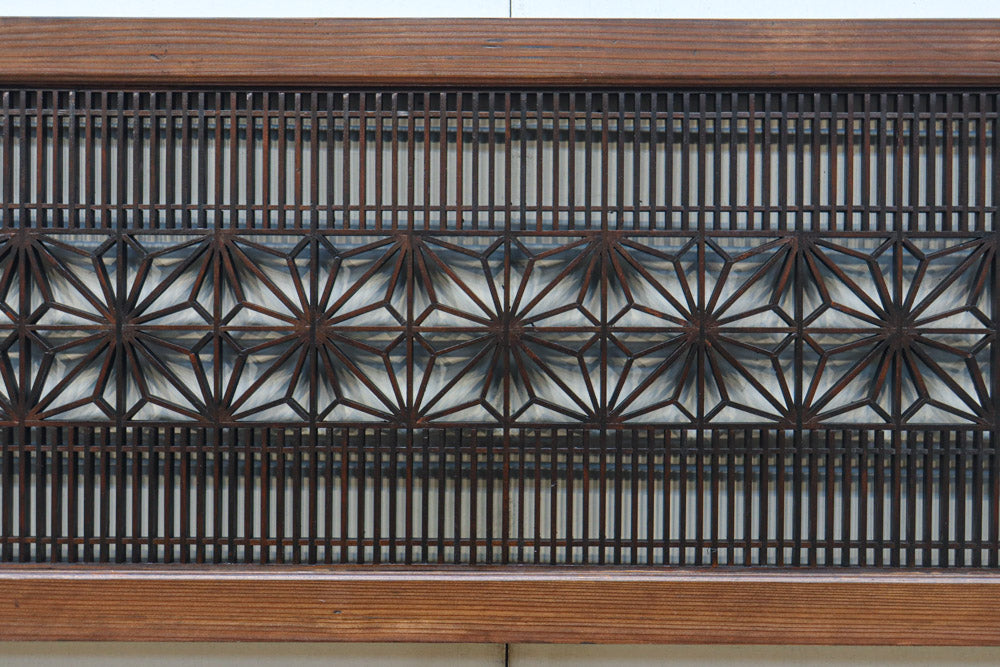 角麻組子で和の趣き溢れる縦繁欄間　EZ2845ab　在庫(a:1 b:1)枚