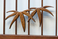 松竹梅と富士山を美しく描いた欄間・書院セット　EZ2847　在庫5枚一組