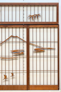 松竹梅と富士山を美しく描いた欄間・書院セット　EZ2847　在庫5枚一組