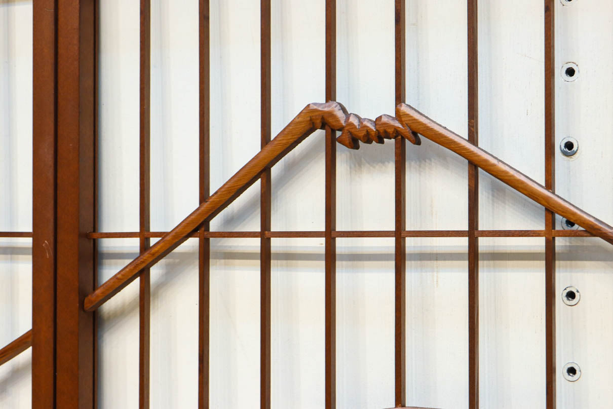 松竹梅と富士山を美しく描いた欄間・書院セット　EZ2847　在庫5枚一組