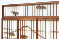 松竹梅と富士山を美しく描いた欄間・書院セット　EZ2847　在庫5枚一組