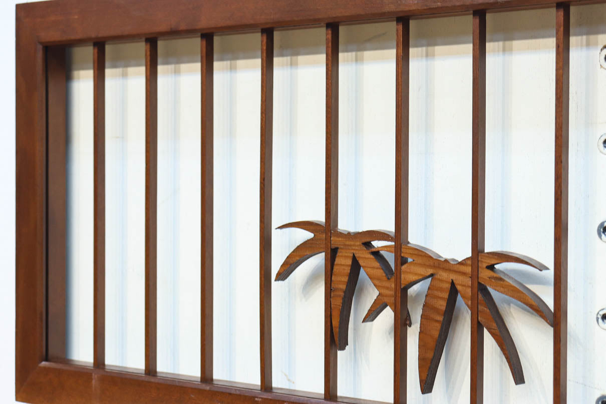 松竹梅と富士山を美しく描いた欄間・書院セット　EZ2847　在庫5枚一組