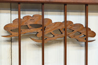 松竹梅と富士山を美しく描いた欄間・書院セット　EZ2847　在庫5枚一組