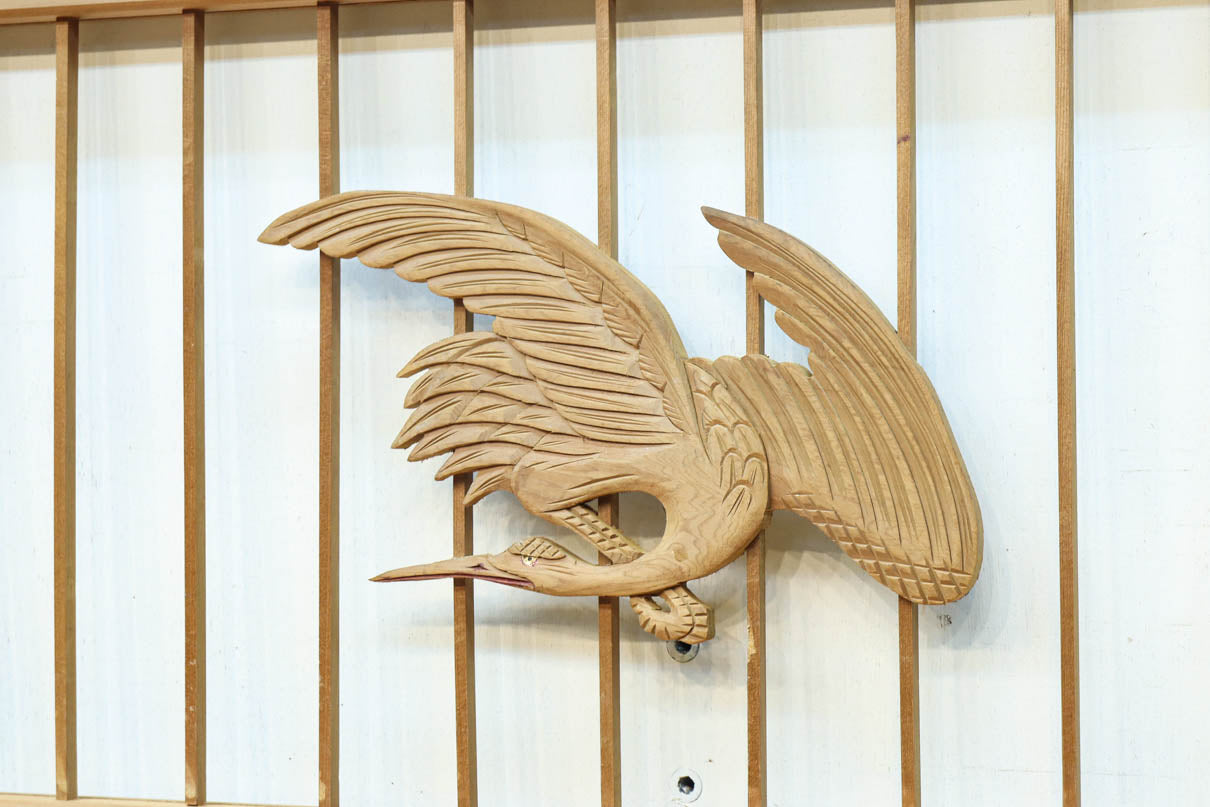 富士山を遠景に鶴松の風景を描く欄間・書院セット　EZ2849　在庫5枚1組