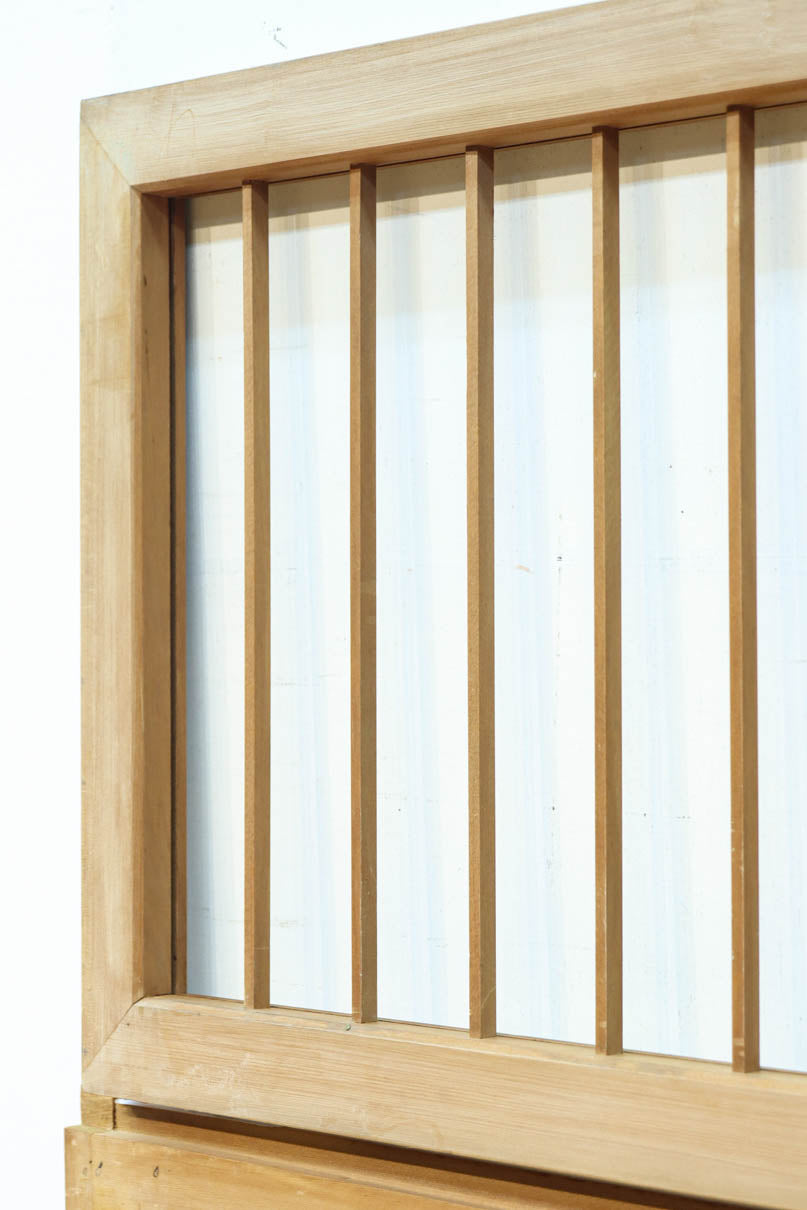 富士山を遠景に鶴松の風景を描く欄間・書院セット　EZ2849　在庫5枚1組