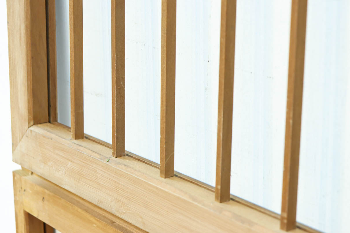 富士山を遠景に鶴松の風景を描く欄間・書院セット　EZ2849　在庫5枚1組