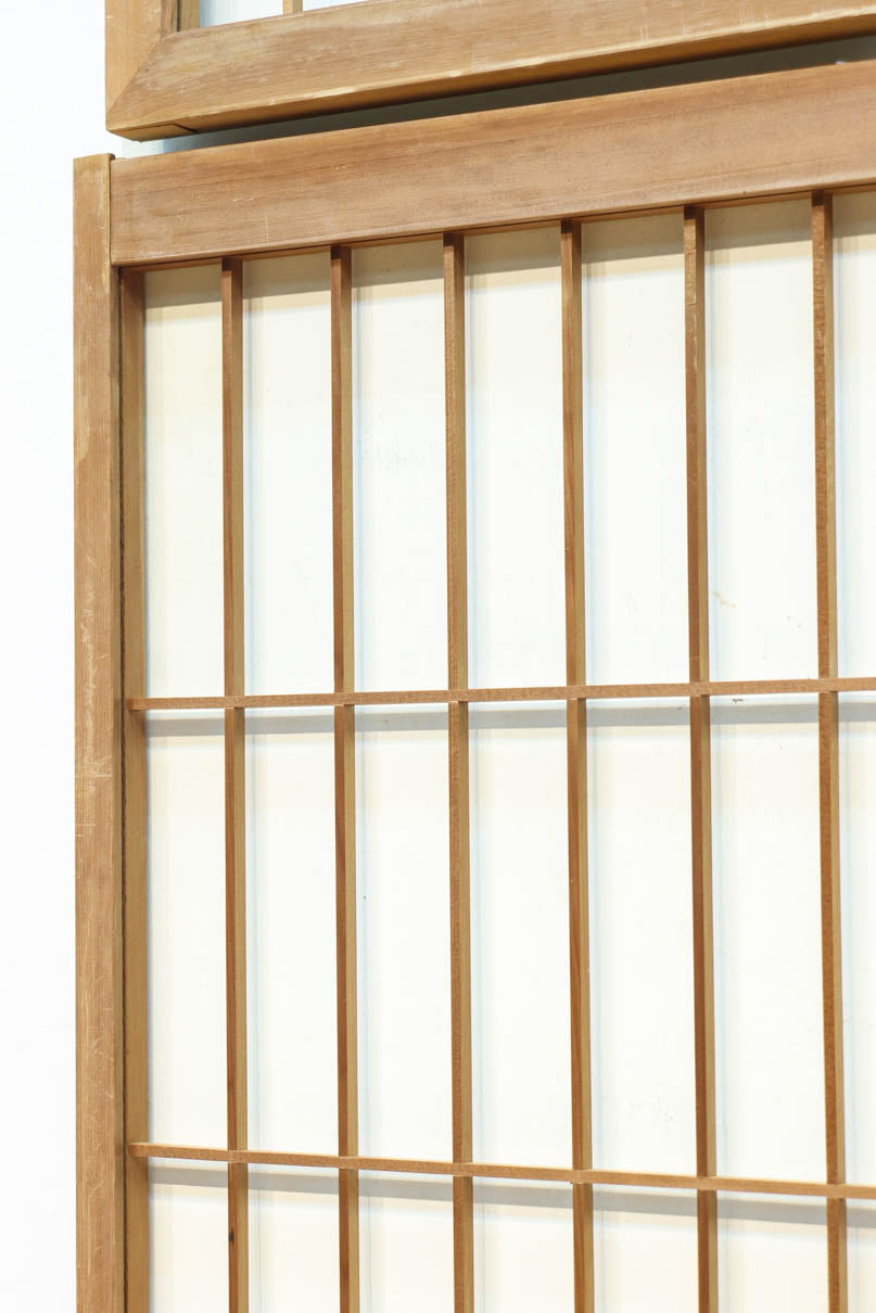 富士山を遠景に鶴松の風景を描く欄間・書院セット　EZ2849　在庫5枚1組