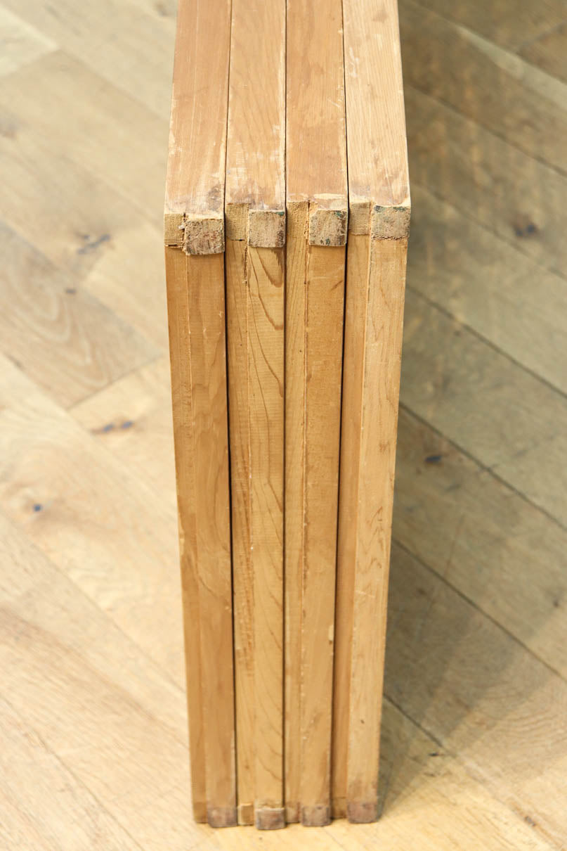 富士山を遠景に鶴松の風景を描く欄間・書院セット　EZ2849　在庫5枚1組