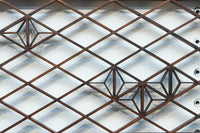 菱格子に組子を軽やかに散りばめた欄間　EZ2850　在庫1枚