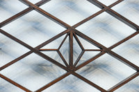 菱格子に組子を軽やかに散りばめた欄間　EZ2850　在庫1枚