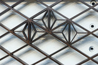 菱格子に組子を軽やかに散りばめた欄間　EZ2850　在庫1枚