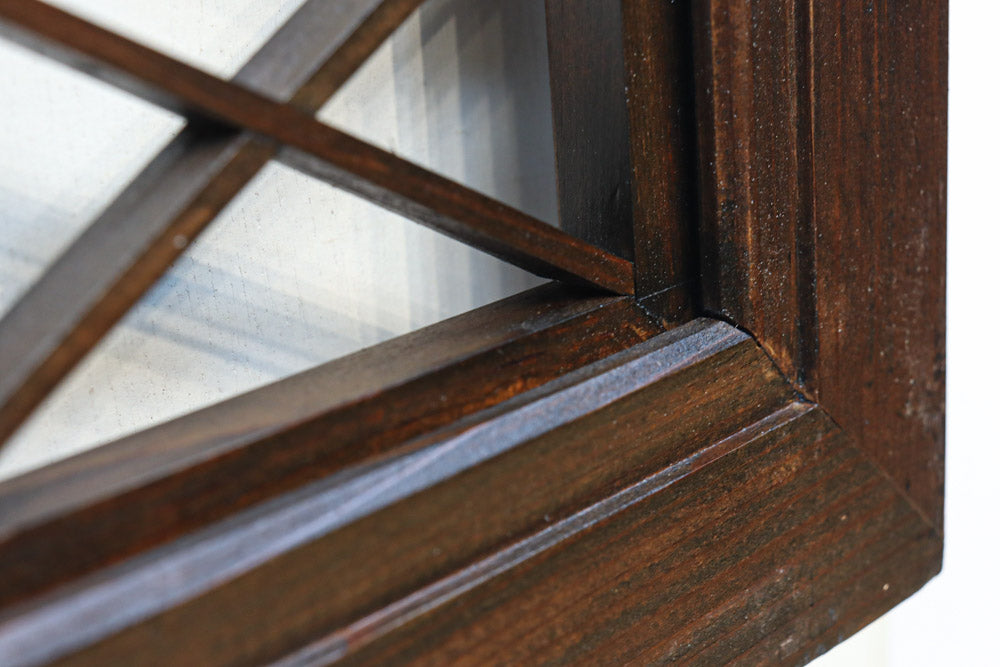 菱格子に組子を軽やかに散りばめた欄間　EZ2850　在庫1枚