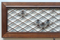 菱格子に組子を軽やかに散りばめた欄間　EZ2850　在庫1枚