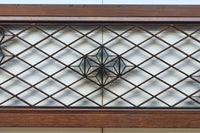 菱格子に組子を軽やかに散りばめた欄間　EZ2850　在庫1枚