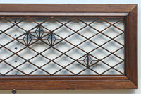 菱格子に組子を軽やかに散りばめた欄間　EZ2850　在庫1枚