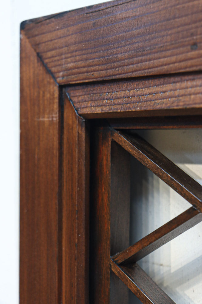 菱格子に組子を軽やかに散りばめた欄間　EZ2850　在庫1枚