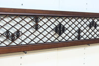 菱格子に組子を軽やかに散りばめた欄間　EZ2850　在庫1枚