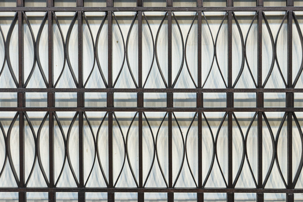 稀少珍品！！和モダンな装飾で華やかな面持ちの繊細縦格子欄間　EZ2855　在庫1枚