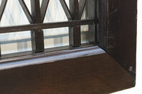 稀少珍品！！和モダンな装飾で華やかな面持ちの繊細縦格子欄間　EZ2855　在庫1枚