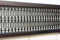 稀少珍品！！和モダンな装飾で華やかな面持ちの繊細縦格子欄間　EZ2855　在庫1枚